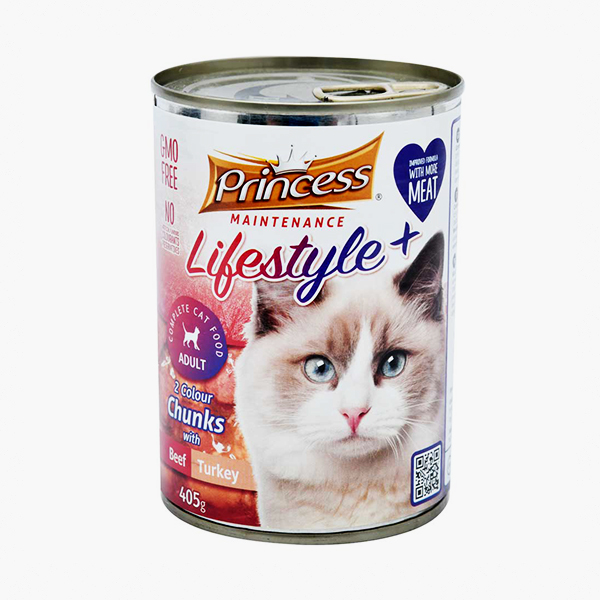 PRINCESS CAT FOOD CHUNKS BEEF 405GR Vip